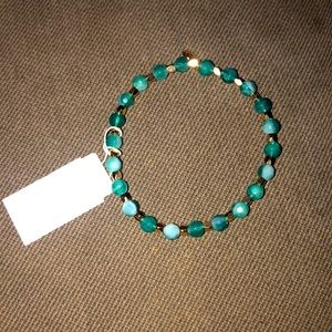 J CREW Gemstone Turquoise Gold Bracelet